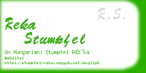 reka stumpfel business card